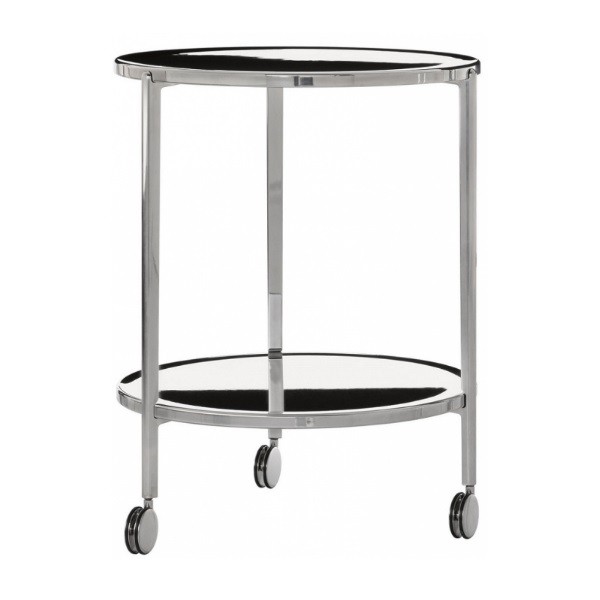 TAMBOUR side table on wheels