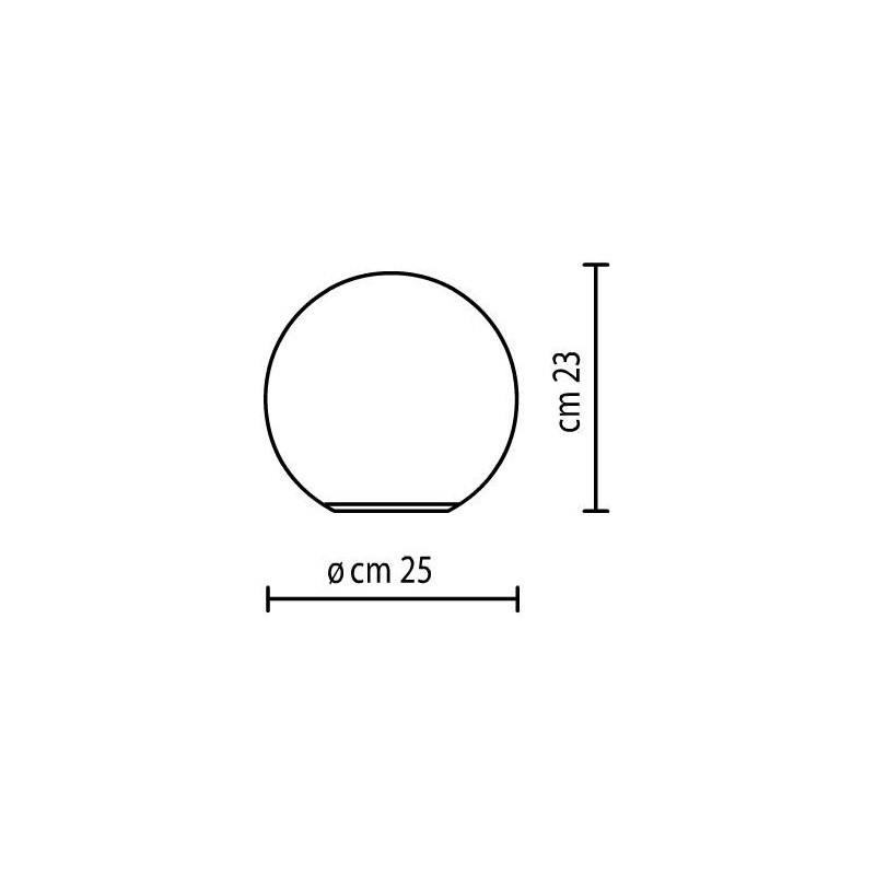 diameter D 25cm with dimmer