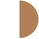 white (upper disc) & bronzed copper (ring) 