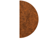 white (upper disc) & rusty brown (ring) 