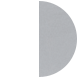 white (upper disc) & brushed aluminium (ring)