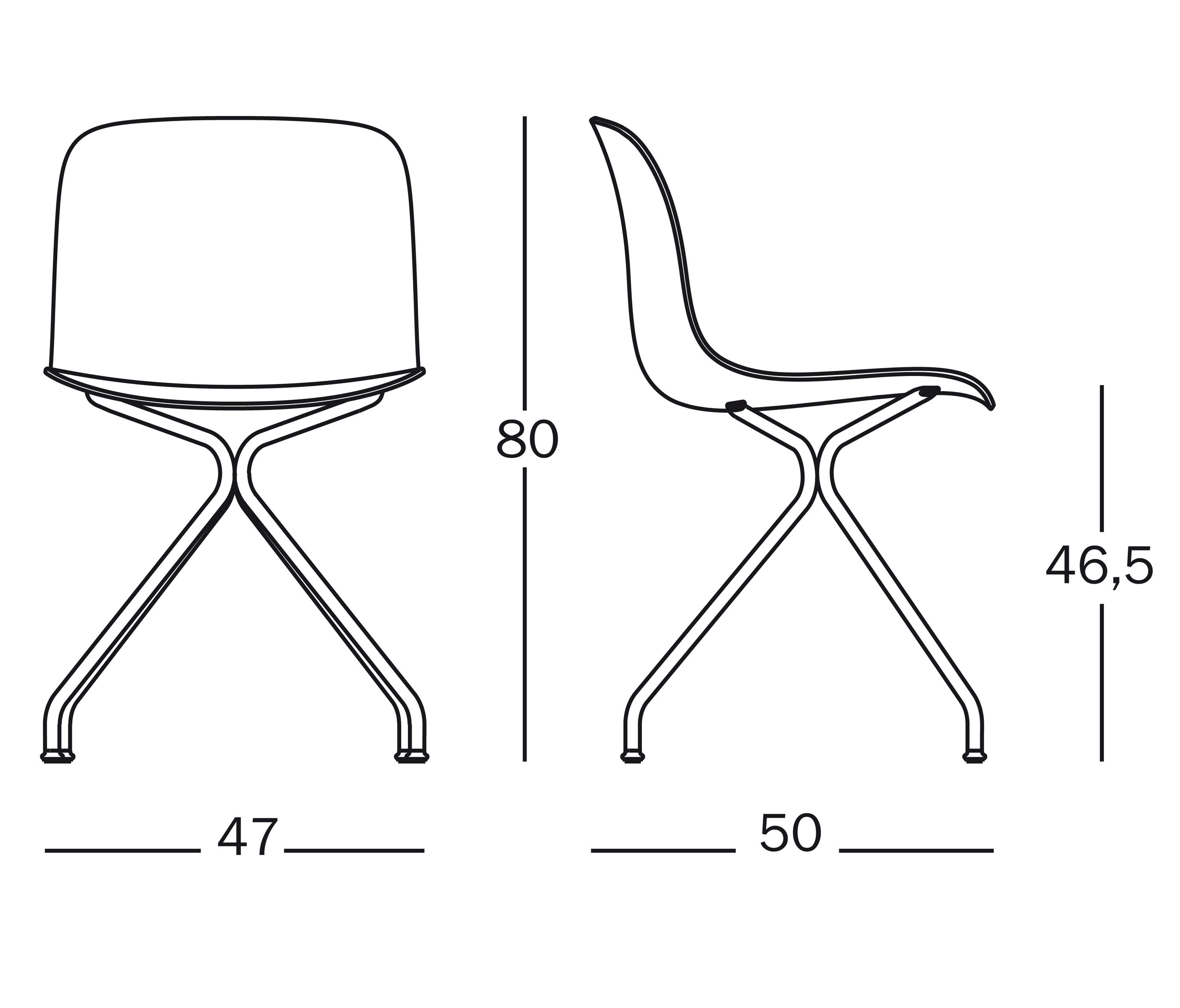 TROY on 4 star base (COLOURED) καρέκλα