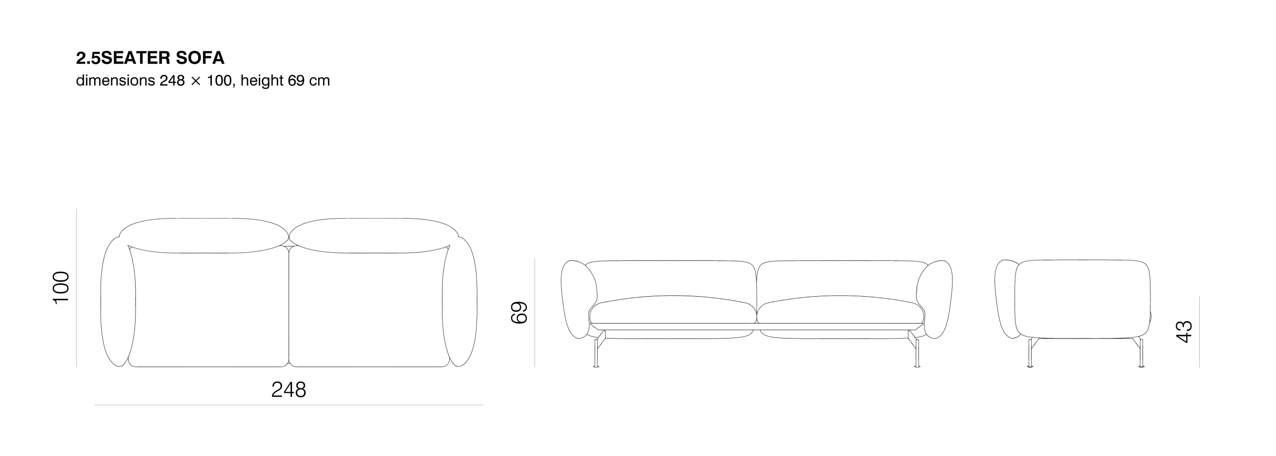 ECHO 2.5seater sofa