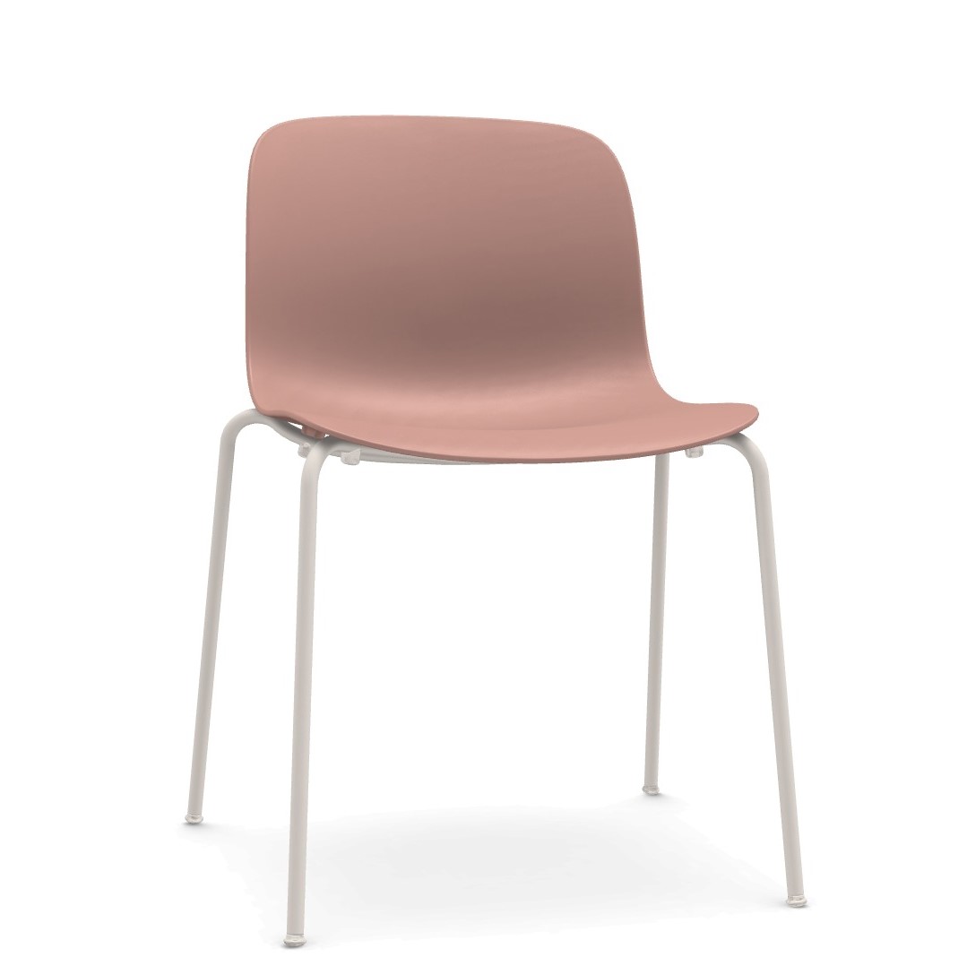 λευκή δομή - ροζ κάθισμα
