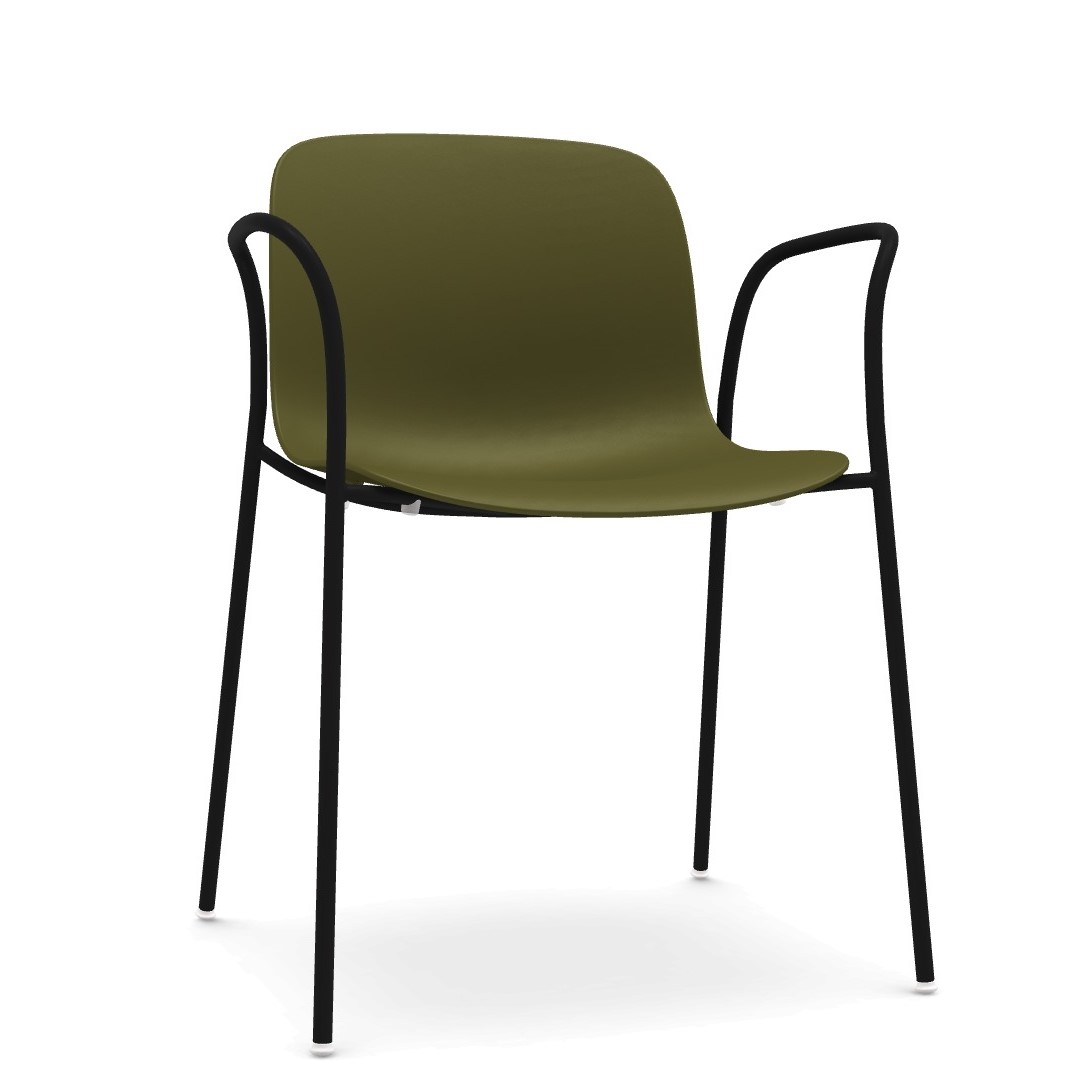 TROY 4 LEGS (TOTAL COLOURED) καρέκλα με βραχίονες - συσκευασία 4 τεμαχίων Image 5