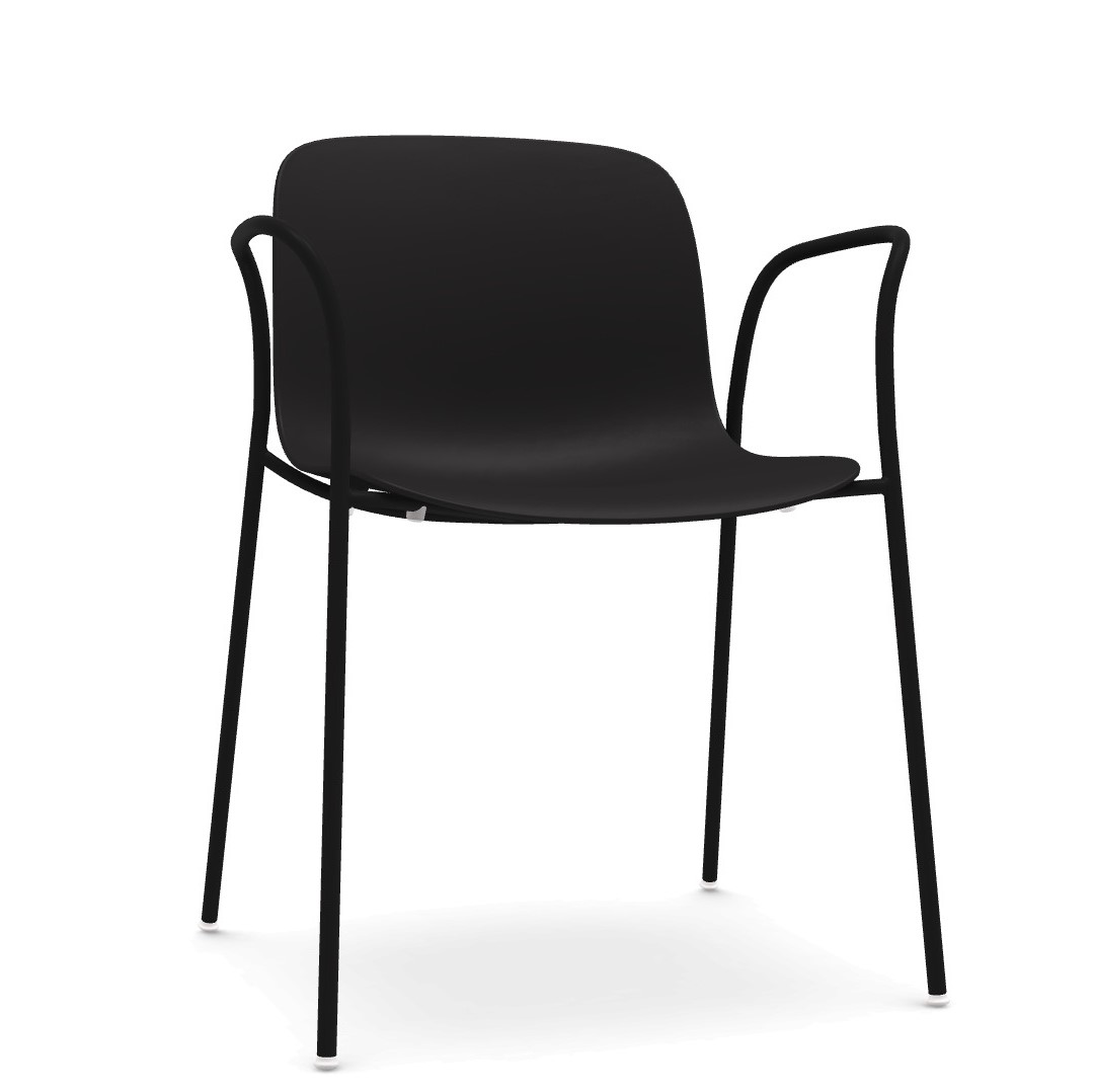 TROY 4 LEGS (TOTAL COLOURED) καρέκλα με βραχίονες - συσκευασία 4 τεμαχίων Image 7