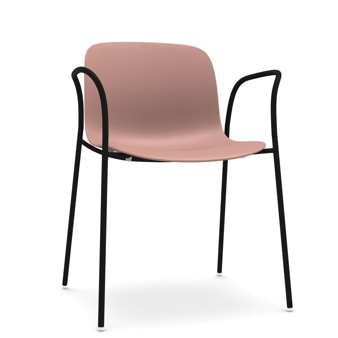 μαύρη δομή - ροζ κάθισμα