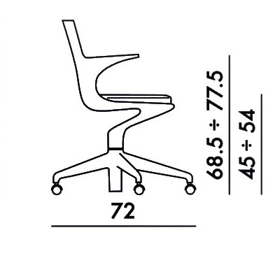 SPOON τροχήλατη καρέκλα γραφείου Image 19