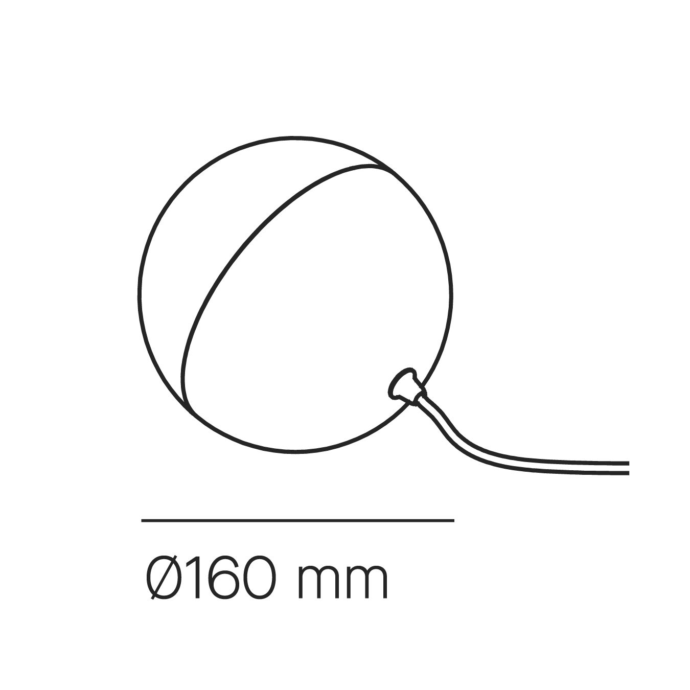 half 16 cm black matt