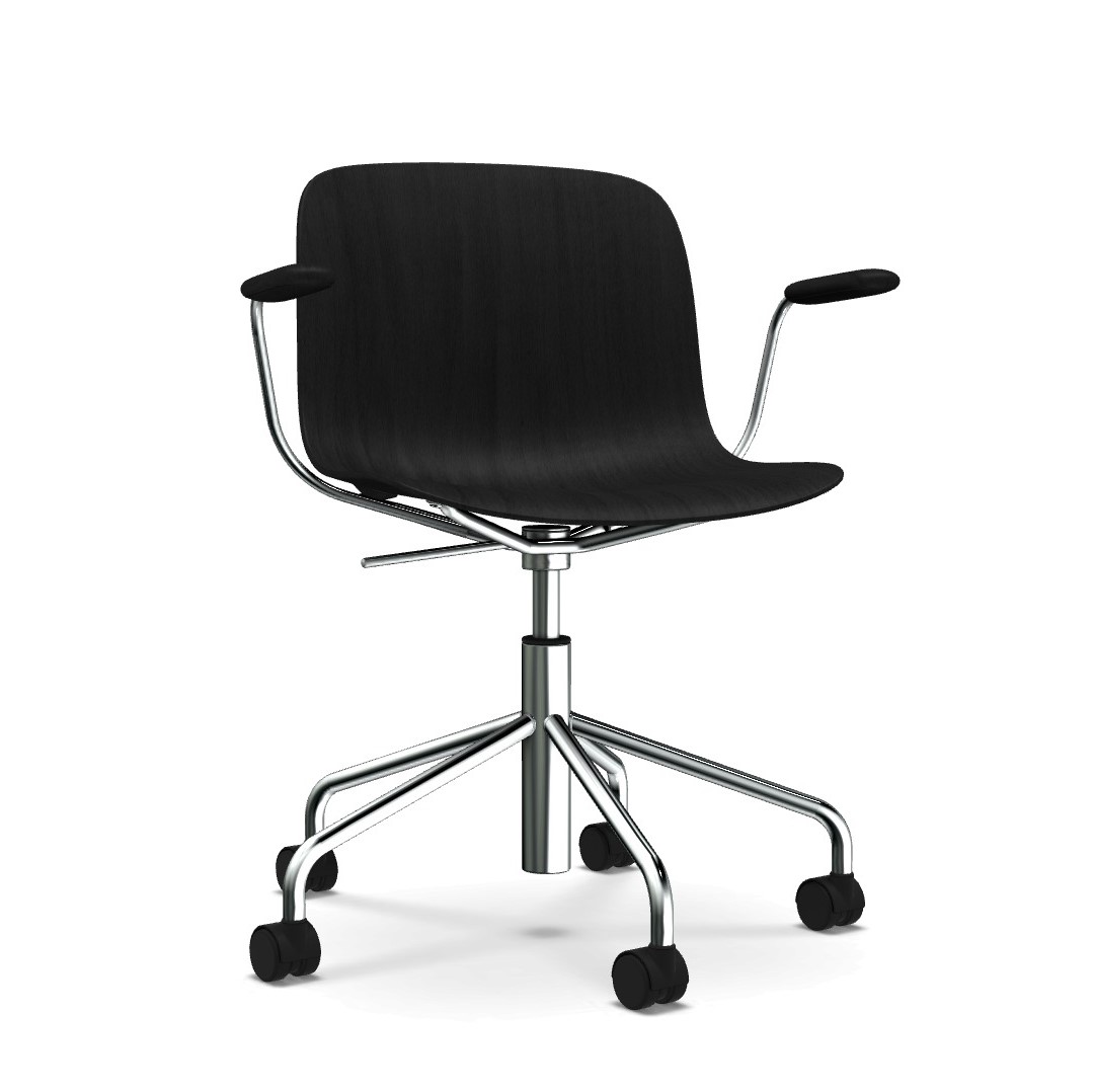 επιχρωμιωμένη δομή - κάθισμα βαμμένο μαύρο