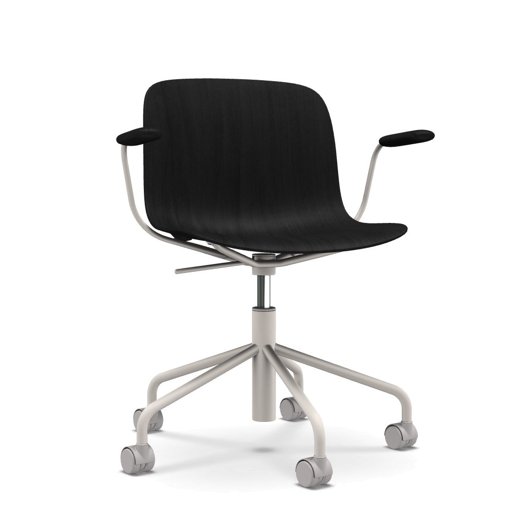 λευκή δομή - κάθισμα βαμμένο μαύρο