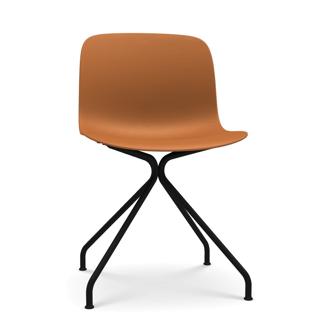 μαύρη δομή - καφέ κάθισμα