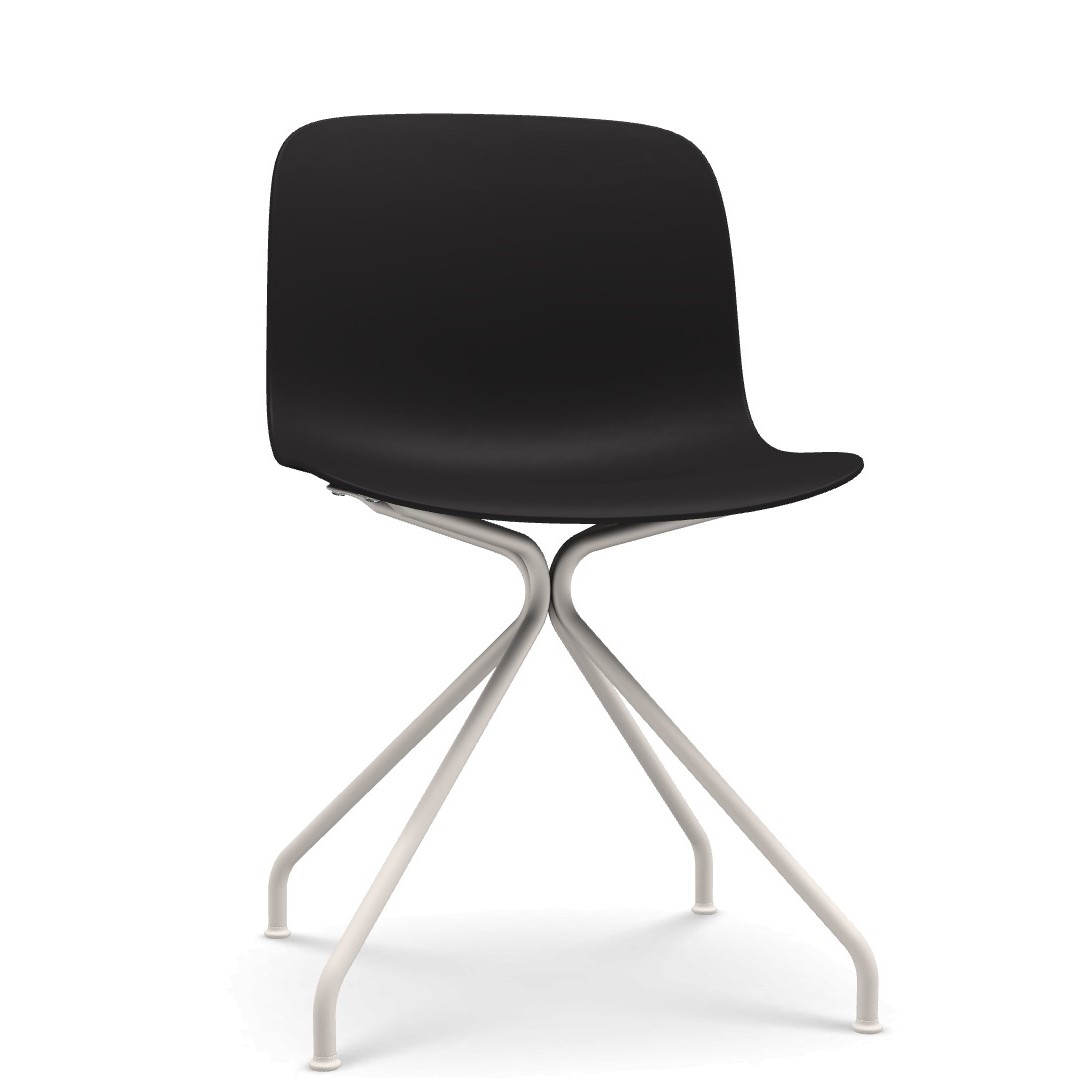 λευκή δομή - μαύρο κάθισμα