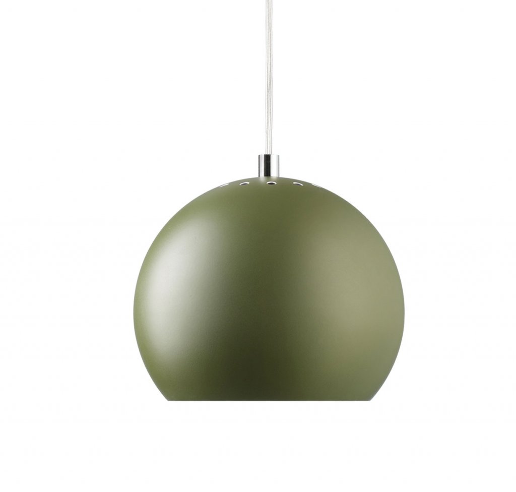 BALL suspension lamp in green colour