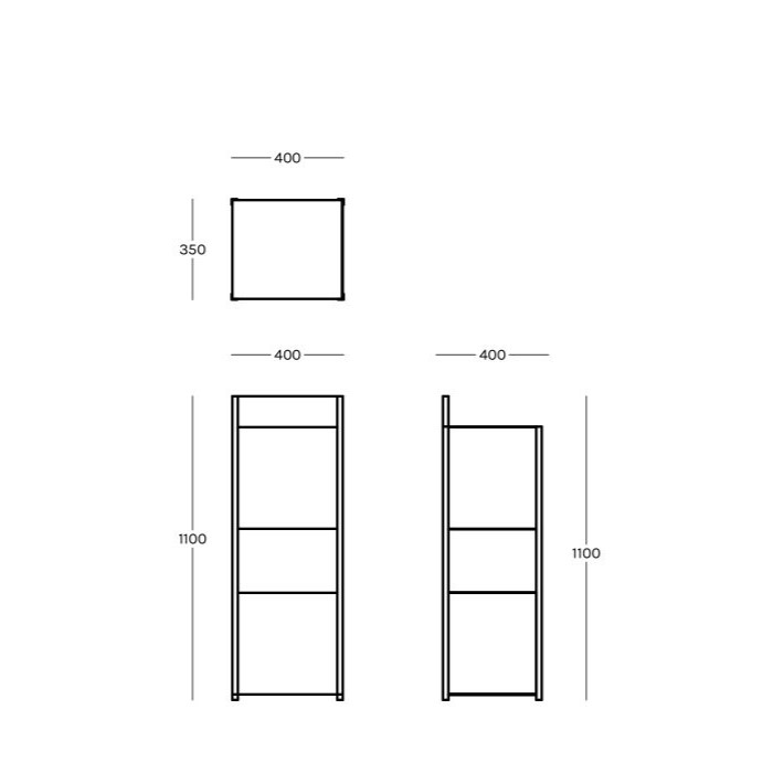 χαμηλό 40 x 35 x Υ 110cm