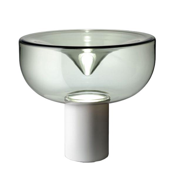 γκρι φουμέ γυαλί - δομή σε λευκό ματ