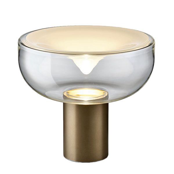 διάφανο γυαλί με λευκή κηλίδα - δομή σε μπρονζέ ματ