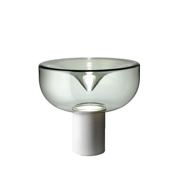 γκρι φουμέ γυαλί - δομή σε λευκό ματ