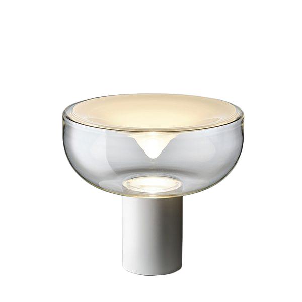 διάφανο γυαλί με λευκή κηλίδα - δομή σε λευκό ματ