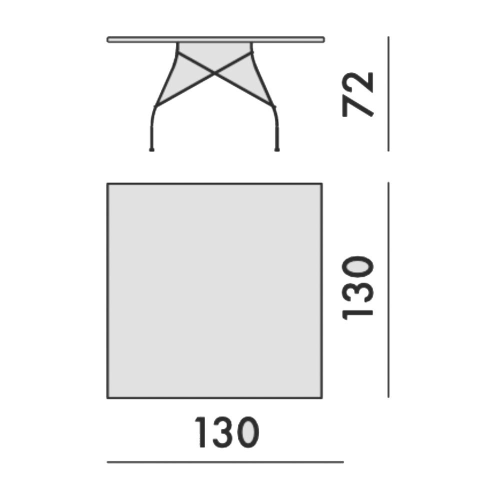 GLOSSY τετράγωνο τραπέζι Image 11
