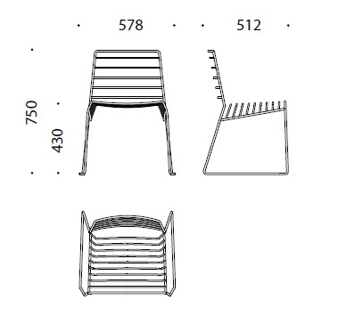 PARK καρέκλα - συσκευασία 2 τεμαχίων Image 1++