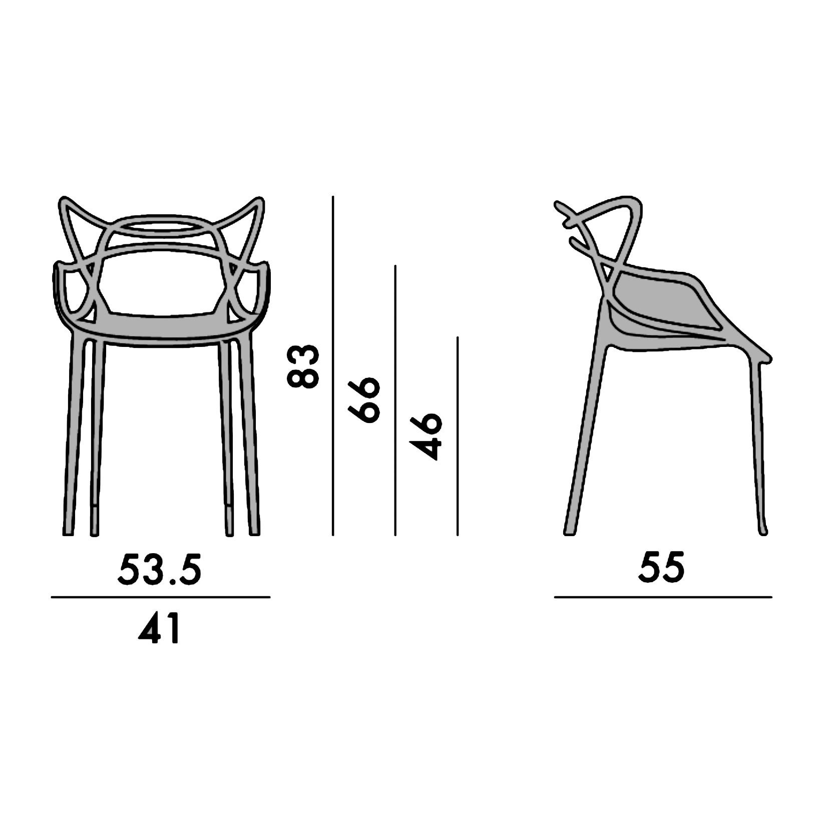 MASTERS καρέκλα σε χάλκινο μεταλλικό φινίρισμα Image 11