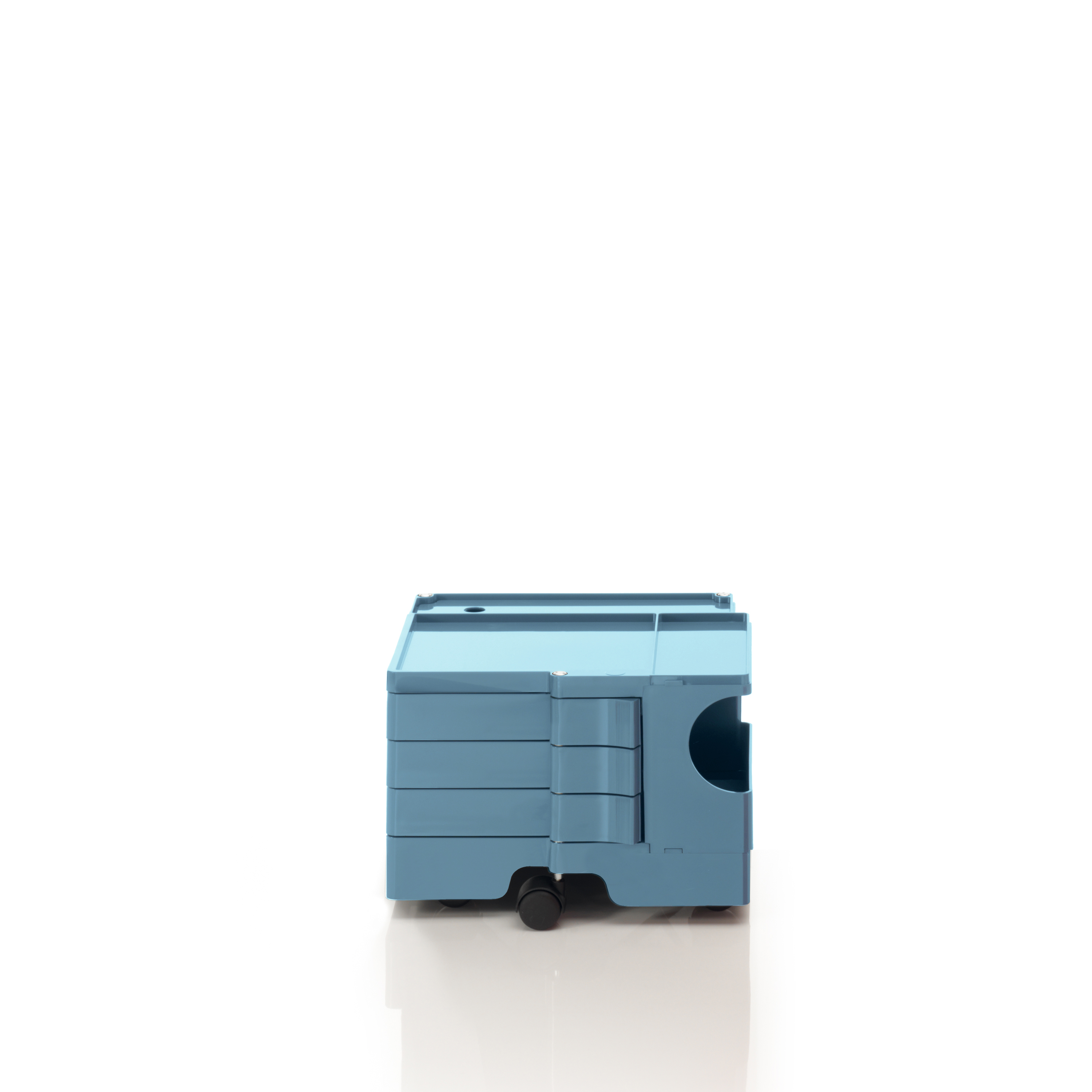 Boby B13 τροχήλατο έπιπλο με 3 ρηχά (6cm) συρτάρια σε γαλάζιο χρώμα